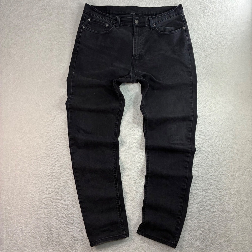Levi 531 Athletic Slim Jeans Men 36x34 Black Stretch Casual Streetwear Denim - Picture 4 of 8